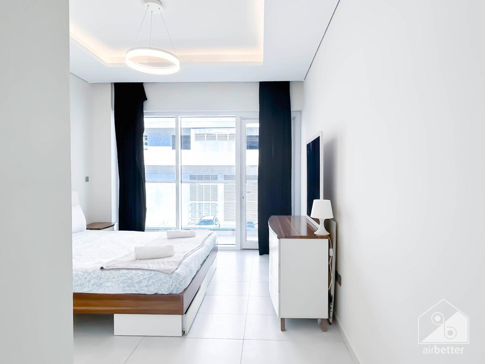 Stylish 1-Bedroom Retreat With Balcony Views Apartment Dubai